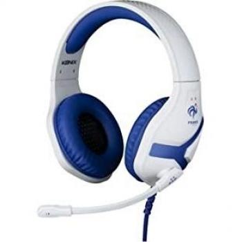 Auriculares Gaming KONIX Nemesis con Micrófono - Blanco - Compatible con PS5, PS4, Xbox, Nintendo, Smartphone y Tablet - Licencia Oficial FFF