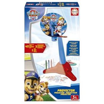Proyector de Dibujo Paw Patrol con 40 Diapositivas y Ceras de Colores - A Partir de 5 Años