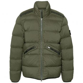Stone Island Men's Nylon Down Jacket in Black | Size Medium | 811543028V0059
