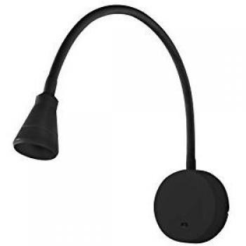 Aplique de Pared Led Faro Bel Negro 3W Luz Cálida