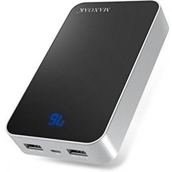 MAXOAK 13000mAh Alta Capacidad Batería Externa Cargador Portátil compatible con iPhone,iPad Mini,Samsung,Nexus,BQ,Xiaomi,HTC y más-Negro