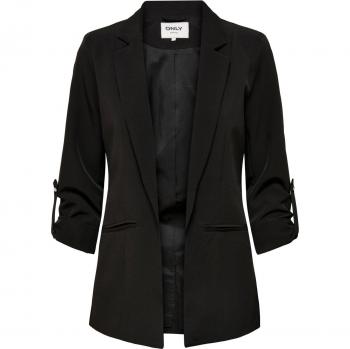 Only Kayle-Orleen Black Women's Blazer 3/4 Sleeve Regular Fit Size 34