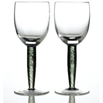 Denby Jet Black Red Wine Glass Set of 2