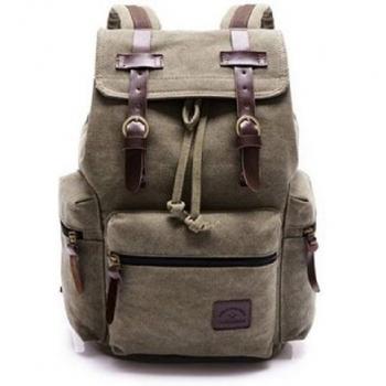 COOLER-Ocio Mochila de lona deporte para viaje con el estilo de retro Tamaño 30X 41 X 17cm