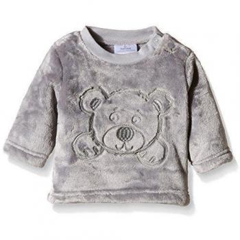 Twins in Fleece-Qualität mit Bärchen-Stickerei - suéter Bebé niños, Gris