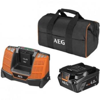 Conjunto AEG de 1 batería L1840SHD y 1 cargador BL1418 en bolsa de transporte