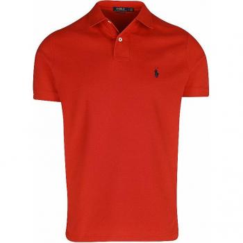 Polo Ralph Lauren Entallado con Caballo Bordado 982 Puntadas - Poloshirt Slim Fit Rojo para Hombre