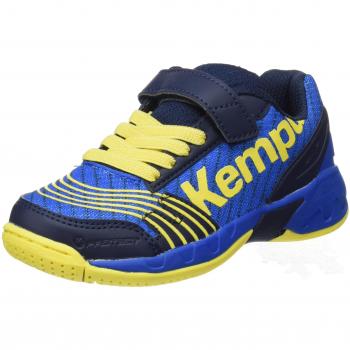 Kempa Attack Junior, Zapatillas de Balonmano Unisex Niños, Azul