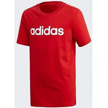 adidas Yb E Lin tee T-Shirt, Niños, Scarlet/White, 1516Y