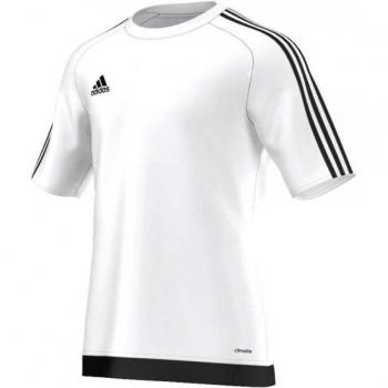 adidas Estro 15 JSY - Camiseta para hombre, color blanco / negro, talla S