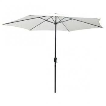 Sombrilla redonda Ecru Portofino 2,94 m - Parasol derecho diseño moderno