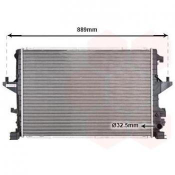 Radiador de refrigeración del motor VAN WEZEL 58012721