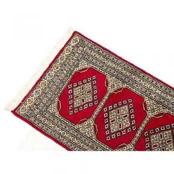 Alfombra Auténtica Anudada de Lana de Cachemira - 174x62 cm, Pakistán