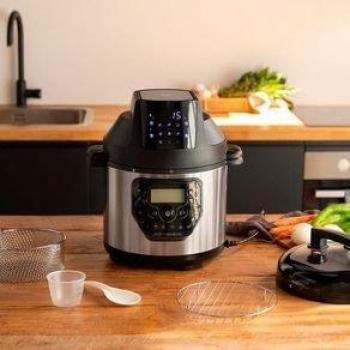 Cecotec Olla Programable GM H Deluxe Fry con Cabezal de Freidora y Báscula, Capacidad 6 Litros, Potencia 1000 W, Acero Inoxidable
