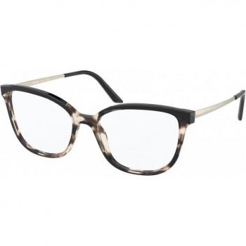Prada Woman Cat Eye Havana Eyewear - 0PR 07WV 3981O1 52
