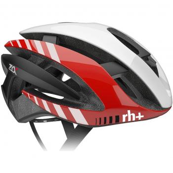 RH Z Alpha Cascos, unisex adulto, Unisex adulto, Z Alpha, Bianco Lucido/Rosso Lucido/Nero Satinato, L-XL