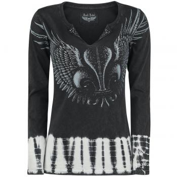 Rock Rebel by EMP Wings Of Freedom Manga Larga Mujer Negro XL