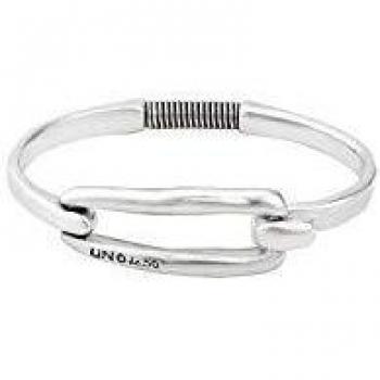 UNO de 50 - Valentine's Collection Silver Plated Metal Bracelet for Women - Size M
