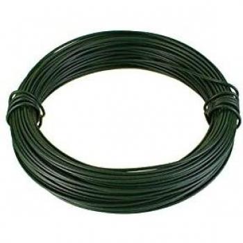 Alambre de hierro galvanizado recubierto de PVC verde 1,8 mm - 100 metros