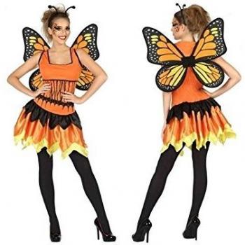 Atosa-56787 Disfraz Mariposa, Color Naranja, XS-S