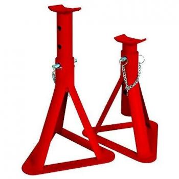 Soporte de ejes Carpoint 2 piezas 2000 kg TüV/GS Rojo