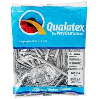 Qualatex 58282 Globos Cromo Plata