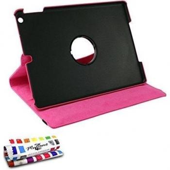 Funda Giratoria APPLE IPAD AIR [Le Folio Rotatif Premium] [Rosa caramelo] de MUZZANO + ESTILETE y PAÑO MUZZANO REGALADOS - La Protección Antigolpes ULTIMA, ELEGANTE Y DURADERA para su APPLE IPAD AIR