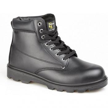 Botas de seguridad acolchadas de cuero Grafters DF686 para hombre