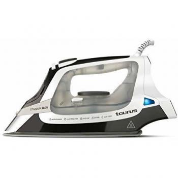Taurus Plancha Titanium 2600 2600-Plancha Vapor, Suela, Ultra Deslizante, 160g/min, antigoteo, Sistema antical y Auto Limpieza, Punta de precisión, W, 1 Liter, 44 Decibelios, Plástico, Multicolor