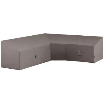 Funda para muebles en forma de L Madison 270x270x65/90 cm gris