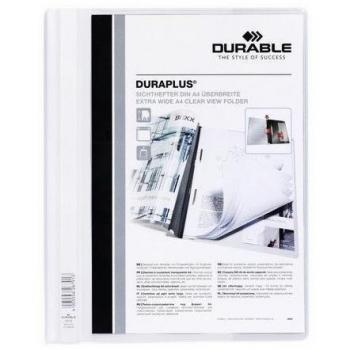 DURABLE Dossiers Duraplus A4 Fastener metálico Blanco PVC 2579-02 (25 u.)