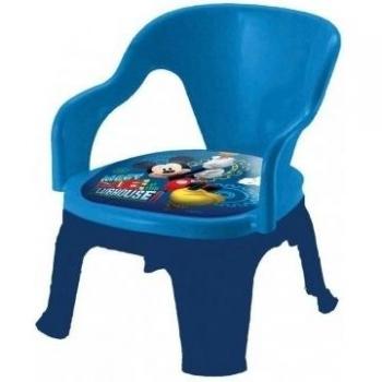Silla de plástico con almohada Mickey