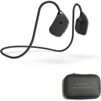 Auriculares KX4A de Conducción Ósea Inalámbricos con Bluetooth 5.0, Micrófono Incorporado y Memoria de 16GB para Reproducción de MP3 y Correr