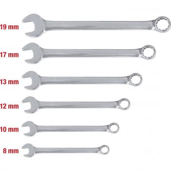 Juego de llaves combinadas en ángulo KS TOOLS 964.0130, stainless steel, 6 piezas