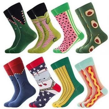 BISOUSOX Calcetines Estampados Hombre,Hombres Ocasionales Calcetines Divertidos Impresos de Algodón de Pintura Famosa de Arte Calcetines,Calcetines de Colores de moda