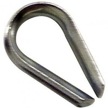 Guardacabos Zincado Para Cable 4 mm.