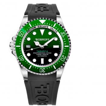 Bobroff Reloj Hombre Analogico Automatico con Correa de Caucho BF0002ibv-BFSTN