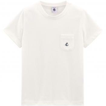 Petit Bateau tee Shirt MC_4877902, Camiseta para Niños, Weiß