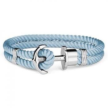 Pulsera Paul Hewitt PH-PH-N-S-NI Azul Nylon con Acero Inoxidable