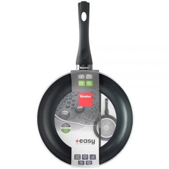 Metaltex +EASY - Sartén Aluminio Prensado, 26 cm, antiadherente 2 capas, Dot Induction válido para todo tipo de cocinas
