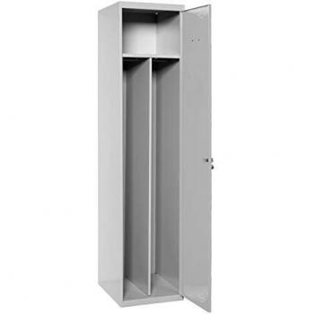 Taquilla profesional desmontada 1 cuerpo 1 puerta con divisor dentro Gris/Gris Simonrack 1800x400x500 mms - Taquilla industrial - taquilla de vestuario