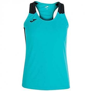 Camiseta de running Joma Record II tirantes mujer turquesa negro - XL