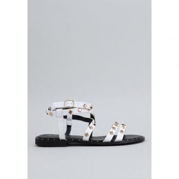 Sandalia Plana Krack Core Doter Mujer Blanco