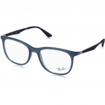 Ray-Ban 0Rx7078, Monturas de Gafas para Hombre, Transparente Light Blue, 51