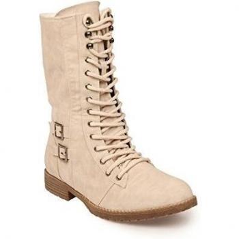 La Modeuse - Zapatos de cordones para niña Beige beige 25