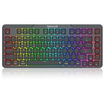 Redragon K706 PRO 75% Wireless RGB Gaming Keyboard with 3 Modes, 82 Keys, Low-Profile Linear Red Switches
