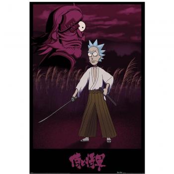 Poster Samurai Rick - Rick and Morty (SET DE 4)