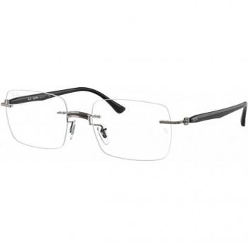 Gafas Graduadas Ray-Ban RX8767 1230 con Montura Negra y Lentes Transparentes