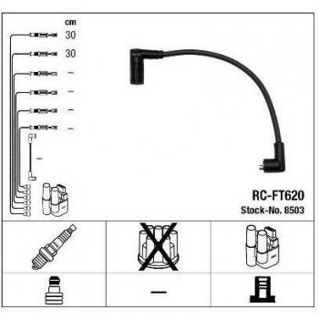 Juego de cables de encendido NGK 8503 para FIAT Cinquecento