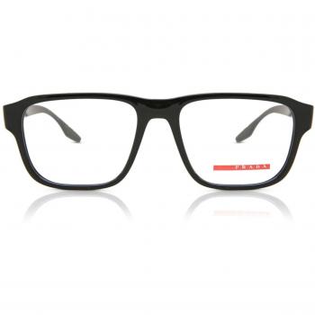 Prada Linea Rossa PS04NV 1AB1O1 Men's Black Eyeglasses Frame Size 52 with Blue Light Block Option